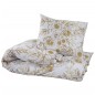 vidaXL Juego de funda nórdica algodón blanco y marrón 260x220 cm vidaXL Juego de funda nórdica algodón blanco y marrón 260x220 cm