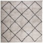vidaXL Alfombra de pelo largo moderna beige y antracita 240x240 cm vidaXL Alfombra de pelo largo moderna beige y antracita 240x240 cm
