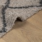 vidaXL Alfombra de pelo largo moderna beige y antracita 240x240 cm vidaXL Alfombra de pelo largo moderna beige y antracita 240x240 cm