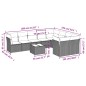 vidaXL Set de sofás de jardín 10 pzas con cojines ratán sintético gris vidaXL Set de sofás de jardín 10 pzas con cojines ratán sintético gris
