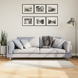 vidaXL Alfombra de pelo corto look escandinavo IZA crema 80x150 cm