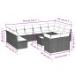 vidaXL Set de sofás de jardín y cojines 13 pzas ratán sintético negro vidaXL Set de sofás de jardín y cojines 13 pzas ratán sintético negro