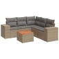 vidaXL Juego de sofás jardín con cojines 6 pzas ratán sintético beige vidaXL Juego de sofás jardín con cojines 6 pzas ratán sintético beige
