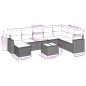 vidaXL Set de sofás de jardín 9 pzas con cojines ratán sintético beige vidaXL Set de sofás de jardín 9 pzas con cojines ratán sintético beige