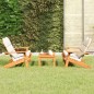 vidaXL Juego de muebles de jardín Adirondack 3 piezas madera acacia