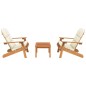 vidaXL Juego de muebles de jardín Adirondack 3 piezas madera acacia