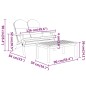 vidaXL Juego de muebles de jardín Adirondack 3 piezas madera acacia