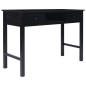 vidaXL Escritorio de madera negro 110x45x76 cm vidaXL Escritorio de madera negro 110x45x76 cm