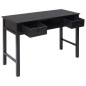 vidaXL Escritorio de madera negro 110x45x76 cm vidaXL Escritorio de madera negro 110x45x76 cm