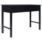vidaXL Escritorio de madera negro 110x45x76 cm vidaXL Escritorio de madera negro 110x45x76 cm