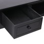 vidaXL Escritorio de madera negro 110x45x76 cm vidaXL Escritorio de madera negro 110x45x76 cm