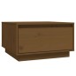 vidaXL Mesa de centro madera maciza de pino marrón miel 55x56x32 cm vidaXL Mesa de centro madera maciza de pino marrón miel 55x56x32 cm
