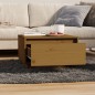 vidaXL Mesa de centro madera maciza de pino marrón miel 55x56x32 cm vidaXL Mesa de centro madera maciza de pino marrón miel 55x56x32 cm