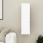 vidaXL Mueble de TV madera contrachapada blanco y roble 30,5x30x110 cm vidaXL Mueble de TV madera contrachapada blanco y roble 30,5x30x110 cm