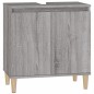 vidaXL Armario de lavabo madera contrachapada gris Sonoma 58x33x60 cm vidaXL Armario de lavabo madera contrachapada gris Sonoma 58x33x60 cm