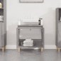 vidaXL Armario de lavabo madera contrachapada gris Sonoma 58x33x60 cm vidaXL Armario de lavabo madera contrachapada gris Sonoma 58x33x60 cm