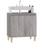 vidaXL Armario de lavabo madera contrachapada gris Sonoma 58x33x60 cm vidaXL Armario de lavabo madera contrachapada gris Sonoma 58x33x60 cm