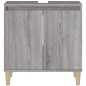 vidaXL Armario de lavabo madera contrachapada gris Sonoma 58x33x60 cm vidaXL Armario de lavabo madera contrachapada gris Sonoma 58x33x60 cm
