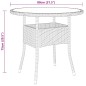 vidaXL Juego de comedor para jardín de 3 piezas ratán sintético beige