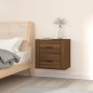 vidaXL Mesita de noche de pared roble marrón 50x36x47 cm vidaXL Mesita de noche de pared roble marrón 50x36x47 cm
