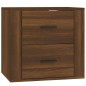 vidaXL Mesita de noche de pared roble marrón 50x36x47 cm vidaXL Mesita de noche de pared roble marrón 50x36x47 cm
