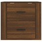 vidaXL Mesita de noche de pared roble marrón 50x36x47 cm vidaXL Mesita de noche de pared roble marrón 50x36x47 cm