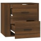 vidaXL Mesita de noche de pared roble marrón 50x36x47 cm vidaXL Mesita de noche de pared roble marrón 50x36x47 cm