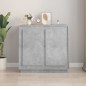 vidaXL Aparador de madera contrachapada gris hormigón 80x34x75 cm vidaXL Aparador de madera contrachapada gris hormigón 80x34x75 cm