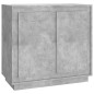 vidaXL Aparador de madera contrachapada gris hormigón 80x34x75 cm vidaXL Aparador de madera contrachapada gris hormigón 80x34x75 cm