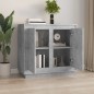 vidaXL Aparador de madera contrachapada gris hormigón 80x34x75 cm vidaXL Aparador de madera contrachapada gris hormigón 80x34x75 cm