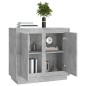 vidaXL Aparador de madera contrachapada gris hormigón 80x34x75 cm vidaXL Aparador de madera contrachapada gris hormigón 80x34x75 cm