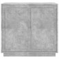 vidaXL Aparador de madera contrachapada gris hormigón 80x34x75 cm vidaXL Aparador de madera contrachapada gris hormigón 80x34x75 cm