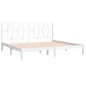 vidaXL Estructura de cama madera maciza de pino blanco 200x200 cm