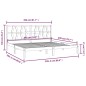 vidaXL Estructura de cama madera maciza de pino blanco 200x200 cm