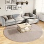 vidaXL Alfombra peluda de pelo largo moderna PAMPLONA beige Ø 240 cm vidaXL Alfombra peluda de pelo largo moderna PAMPLONA beige Ø 240 cm
