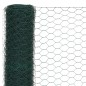 vidaXL Alambrada de gallinero acero revestimiento PVC verde 25x1,5 m vidaXL Alambrada de gallinero acero revestimiento PVC verde 25x1,5 m