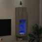 vidaXL Mueble para TV con luces LED gris Sonoma 30,5x30x102 cm vidaXL Mueble para TV con luces LED gris Sonoma 30,5x30x102 cm