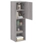 vidaXL Mueble para TV con luces LED gris Sonoma 30,5x30x102 cm vidaXL Mueble para TV con luces LED gris Sonoma 30,5x30x102 cm