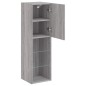 vidaXL Mueble para TV con luces LED gris Sonoma 30,5x30x102 cm vidaXL Mueble para TV con luces LED gris Sonoma 30,5x30x102 cm