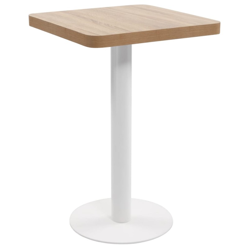 vidaXL Mesa de bistró MDF marrón claro 50x50 cm vidaXL Mesa de bistró MDF marrón claro 50x50 cm