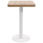 vidaXL Mesa de bistró MDF marrón claro 50x50 cm vidaXL Mesa de bistró MDF marrón claro 50x50 cm