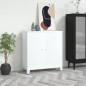 vidaXL Baúl de almacenaje industrial acero blanco 90x40x100 cm vidaXL Baúl de almacenaje industrial acero blanco 90x40x100 cm