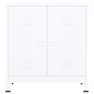 vidaXL Baúl de almacenaje industrial acero blanco 90x40x100 cm vidaXL Baúl de almacenaje industrial acero blanco 90x40x100 cm