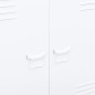 vidaXL Baúl de almacenaje industrial acero blanco 90x40x100 cm vidaXL Baúl de almacenaje industrial acero blanco 90x40x100 cm