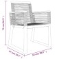 vidaXL Juego de comedor de jardín 5 piezas ratán PVC negro vidaXL Juego de comedor de jardín 5 piezas ratán PVC negro