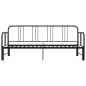 vidaXL Estructura de sofá cama extraíble metal negro 90x200 cm