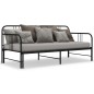 vidaXL Estructura de sofá cama extraíble metal negro 90x200 cm