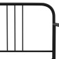 vidaXL Estructura de sofá cama extraíble metal negro 90x200 cm