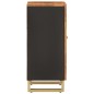 vidaXL Mueble auxiliar madera maciza mango marrón/negro 40x33,5x75 cm vidaXL Mueble auxiliar madera maciza mango marrón/negro 40x33,5x75 cm