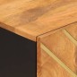 vidaXL Mueble auxiliar madera maciza mango marrón/negro 40x33,5x75 cm vidaXL Mueble auxiliar madera maciza mango marrón/negro 40x33,5x75 cm